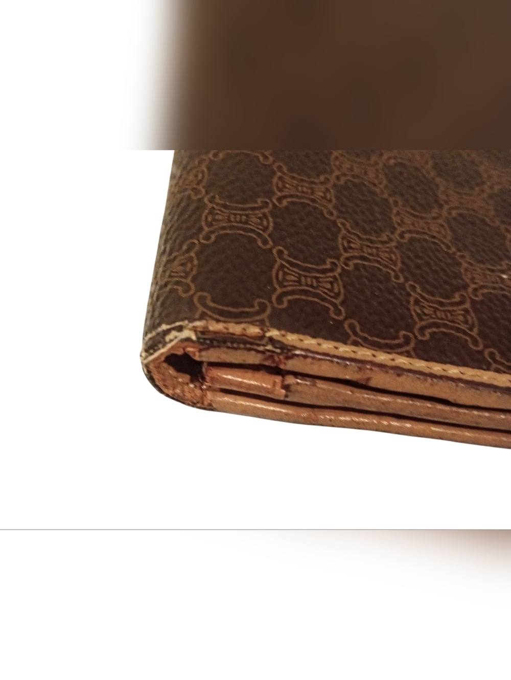 Celine Macadam Vintage Long Leather Wallet - Picture 6 of 15